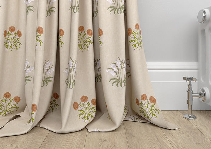 William Morris At Home Lily Flower Embroidery, Nettle - Made to Measure Curtains - Image 6